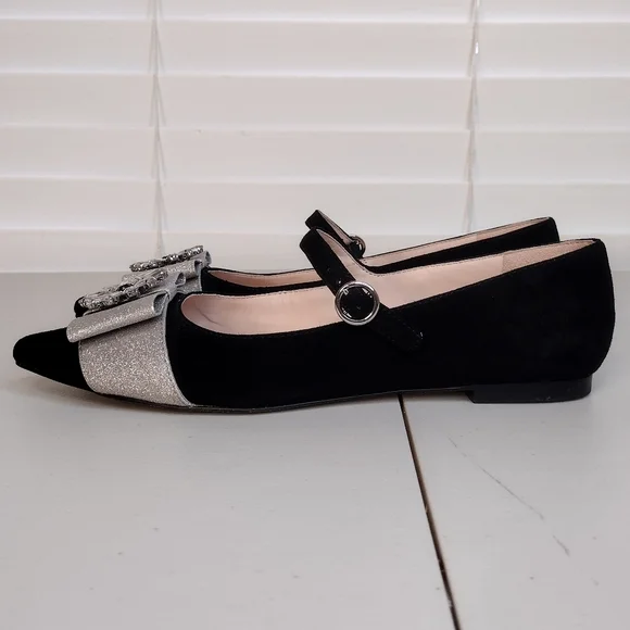 J. Crew Velvet Marina Holiday Jane With Jewels Embellished Flat Loafers Size 8.5 - Picture 2 of 13